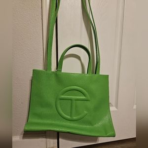 Telfar medium shopper green highlighter bag 💚 authentic